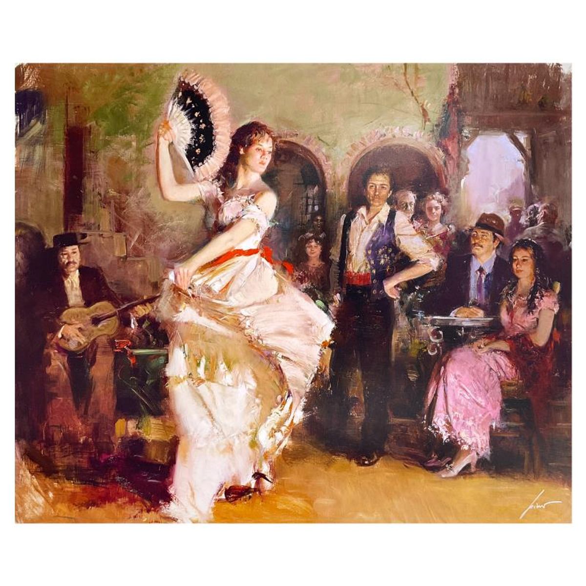Pino (1939-2010), "The Last Dance" Limited Edition on Canvas, Numbered and Hand Signed with Certificate of Authenticity.