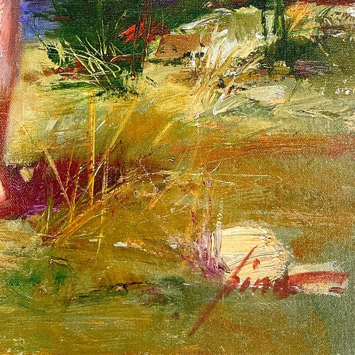 Pino (1939-2010) "Summer Afternoon" Hand Embellished Limited Edition on Canvas, Numbered and Hand Signed with Certificate of Authenticity.