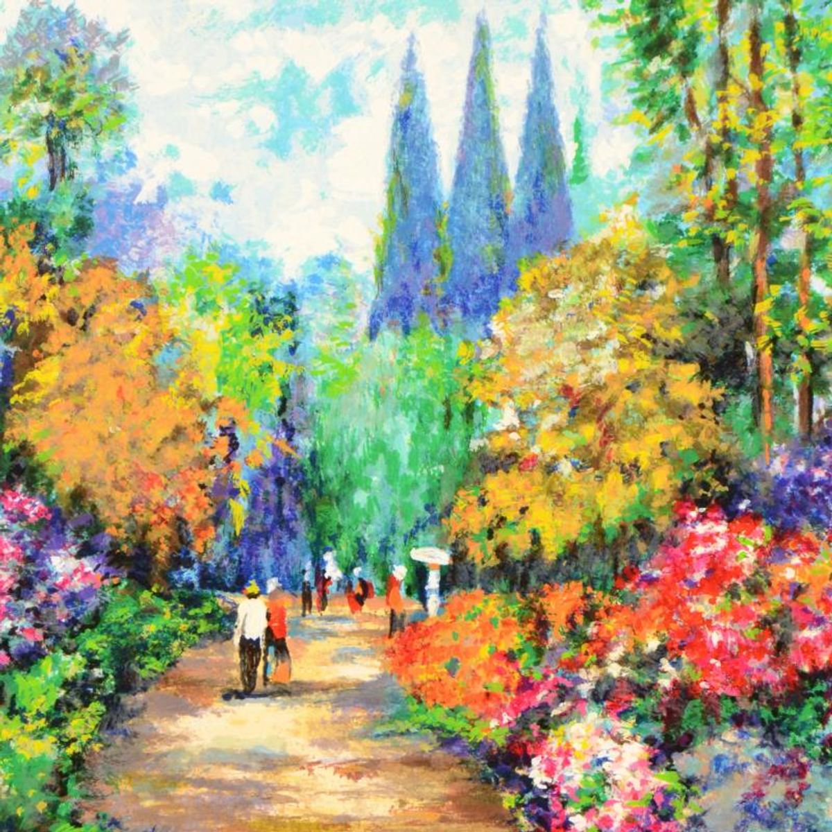 Dimitri Polak (1922-2008), "Spring Road" Limited Edition Serigraph, Numbered and Hand Signed with Certificate of Authenticity.