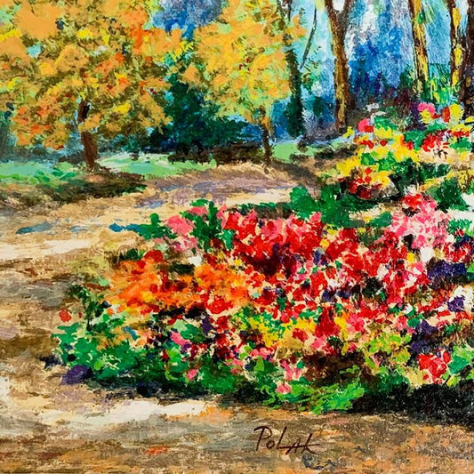 Dimitri Polak (1922-2008), "In the Park" Limited Edition Serigraph, Numbered and Hand Signed with Letter of Authenticity.