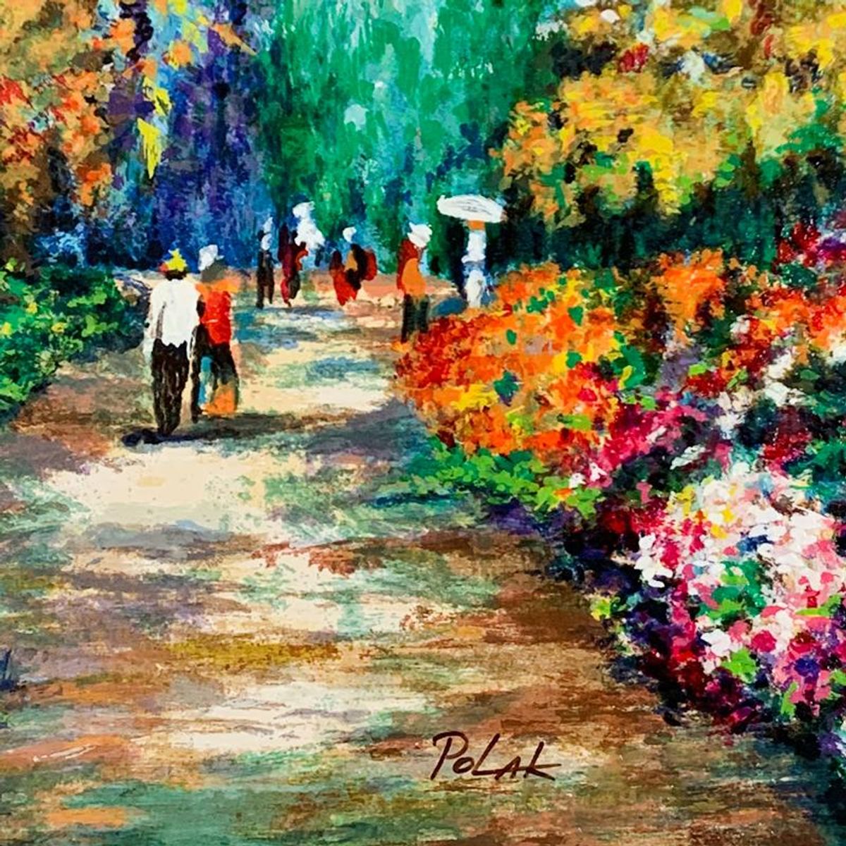 Dimitri Polak (1922-2008), "Spring Road" Limited Edition Serigraph, Numbered and Hand Signed with Letter of Authenticity.