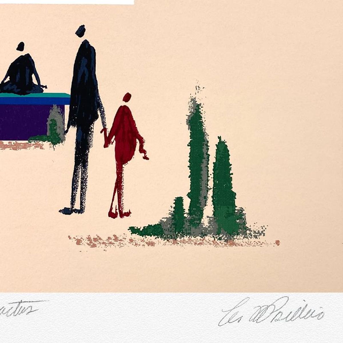 Leo Posillico, "Life of a Cactus" Limited Edition Serigraph, Numbered and Hand Signed with Letter of Authenticity