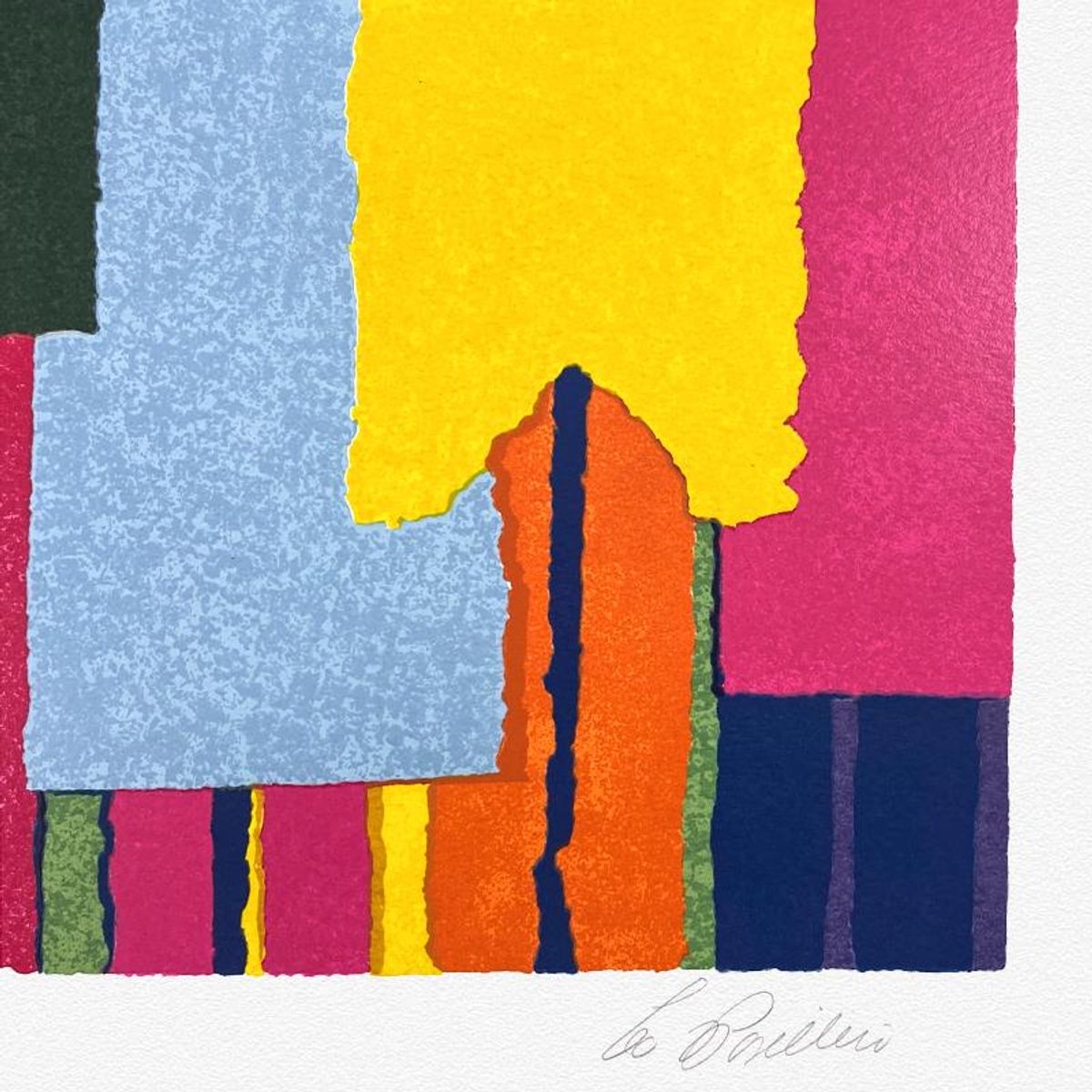 Leo Posillico, "Artist Crossing" Limited Edition Serigraph, Numbered and Hand Signed with Letter of Authenticity