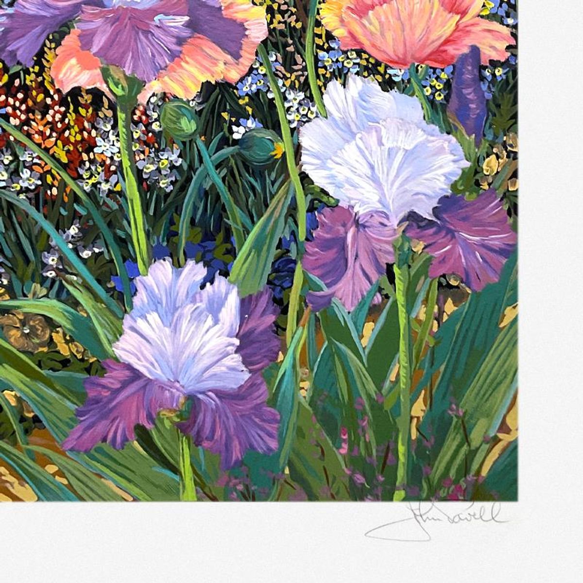 John Powell, "Botanical Bay" Limited Edition Printer's Proof Serigraph, Numbered and Hand Signed with Letter of Authenticity.