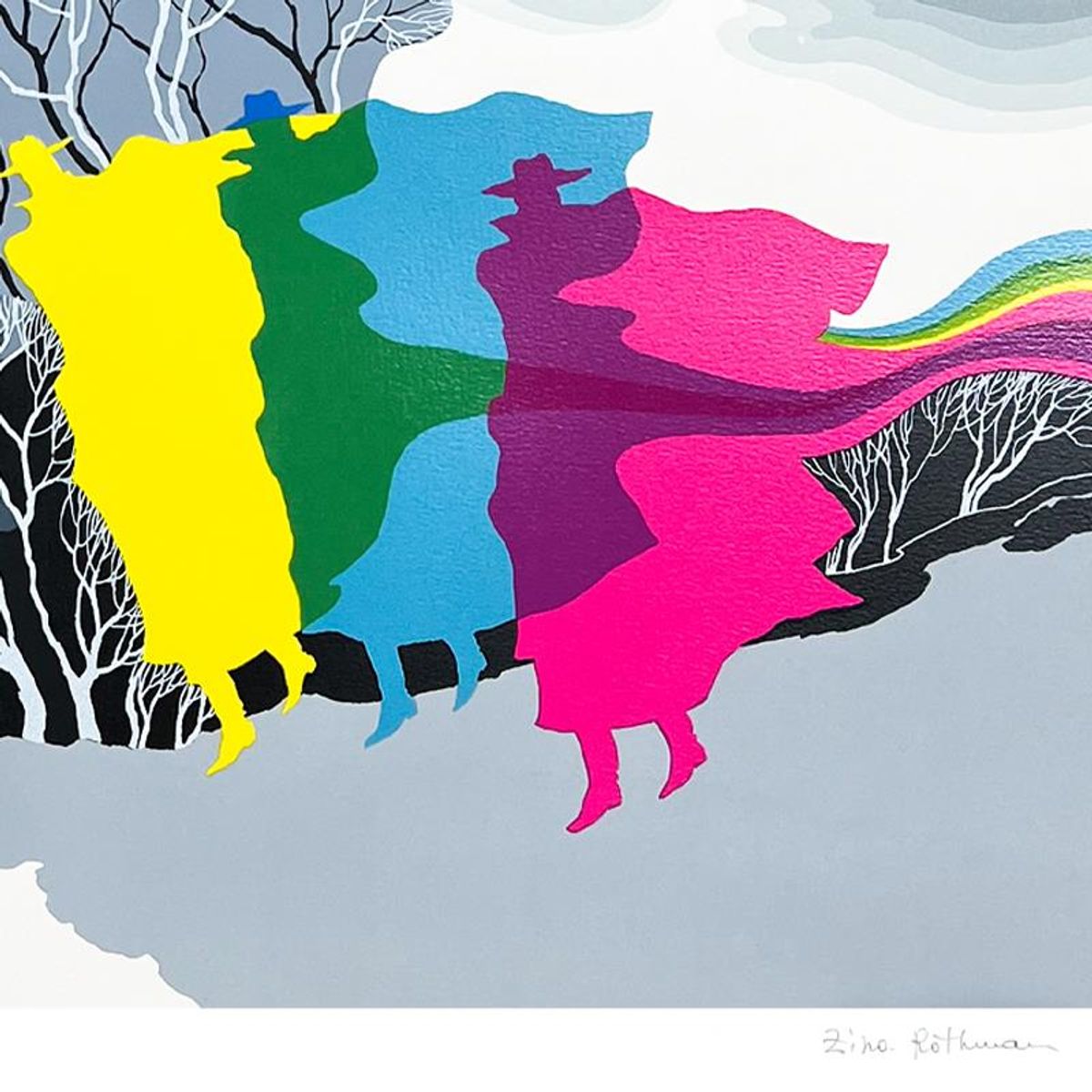 Zina Roitman, Limited Edition Serigraph, Hand Signed and Numbered, Letter of Authenticity.