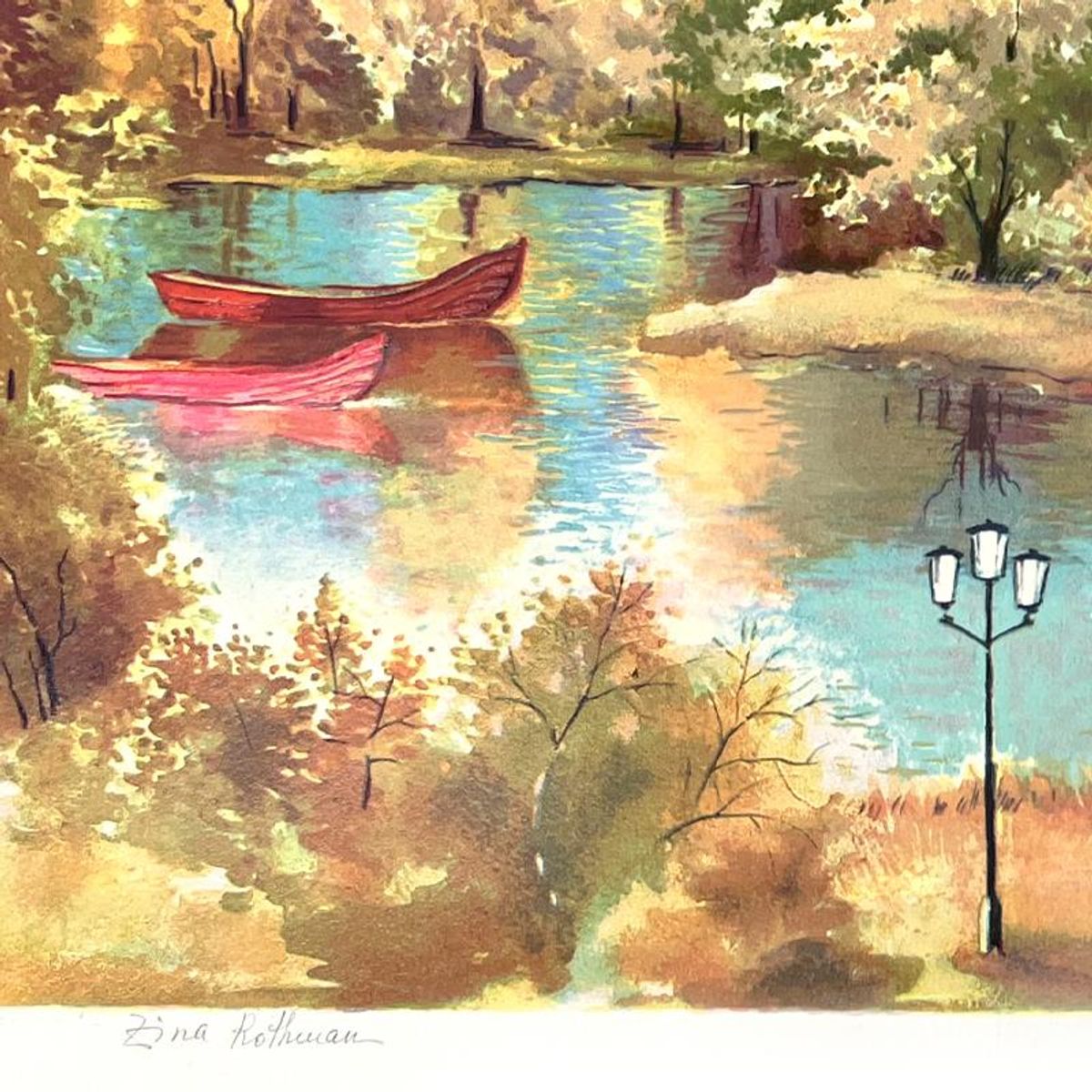 Zina Roitman, Limited Edition Serigraph, Hand Signed and Numbered, Letter of Authenticity.