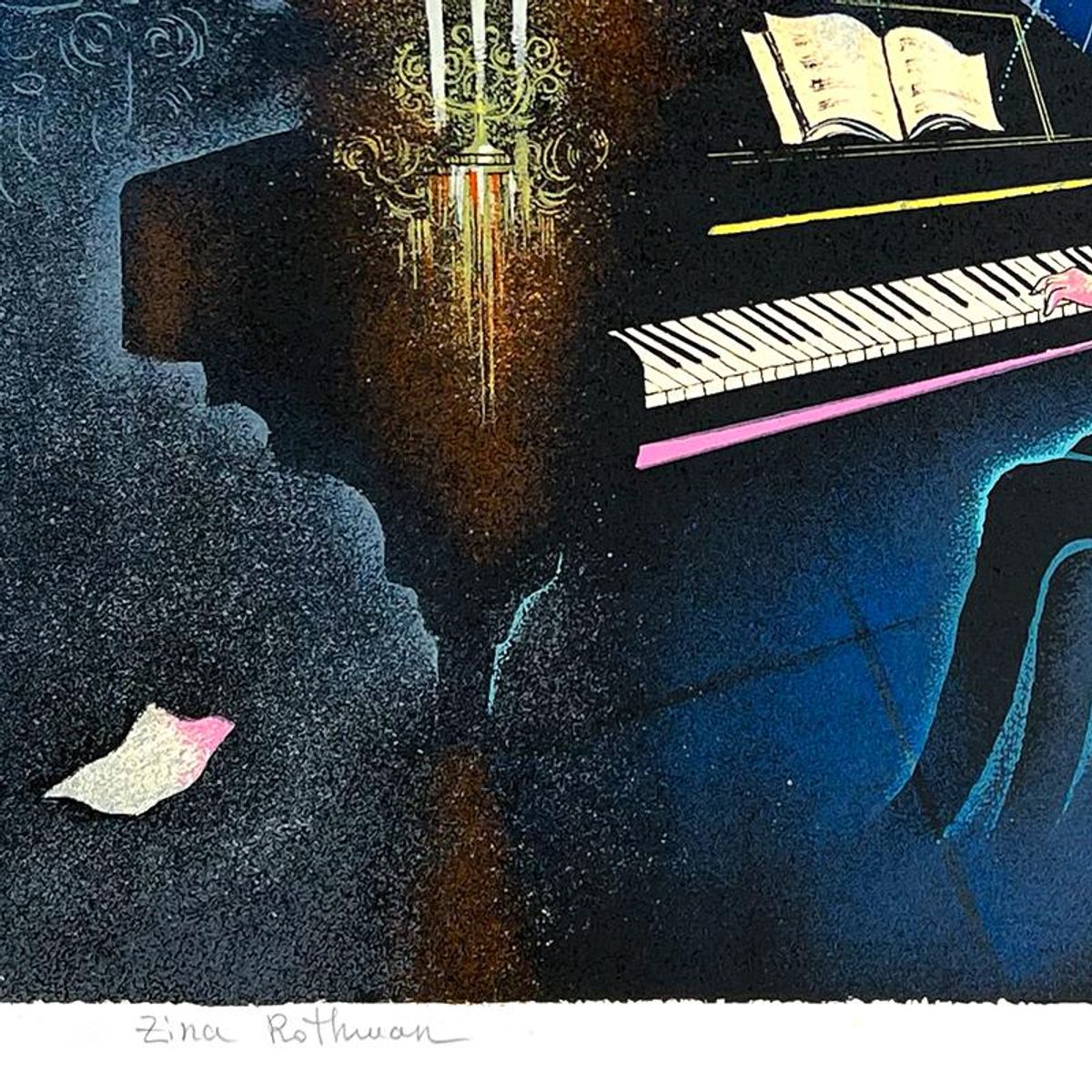 Zina Roitman, Limited Edition Serigraph, Hand Signed and Numbered, Letter of Authenticity.