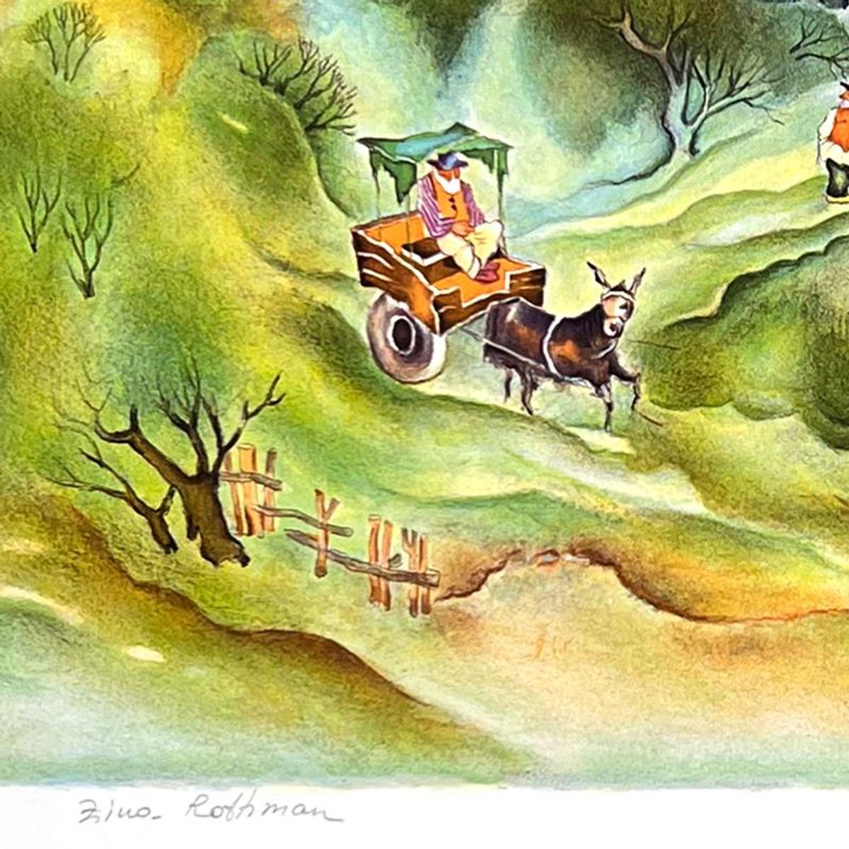 Zina Roitman, Limited Edition Serigraph, Hand Signed and Numbered, Letter of Authenticity.
