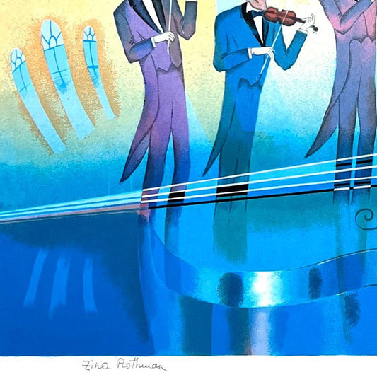 Zina Roitman, Limited Edition Serigraph, Hand Signed and Numbered, Letter of Authenticity.