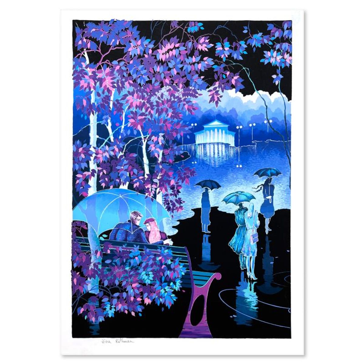 Zina Roitman, Limited Edition Serigraph, Hand Signed and Numbered, Letter of Authenticity.