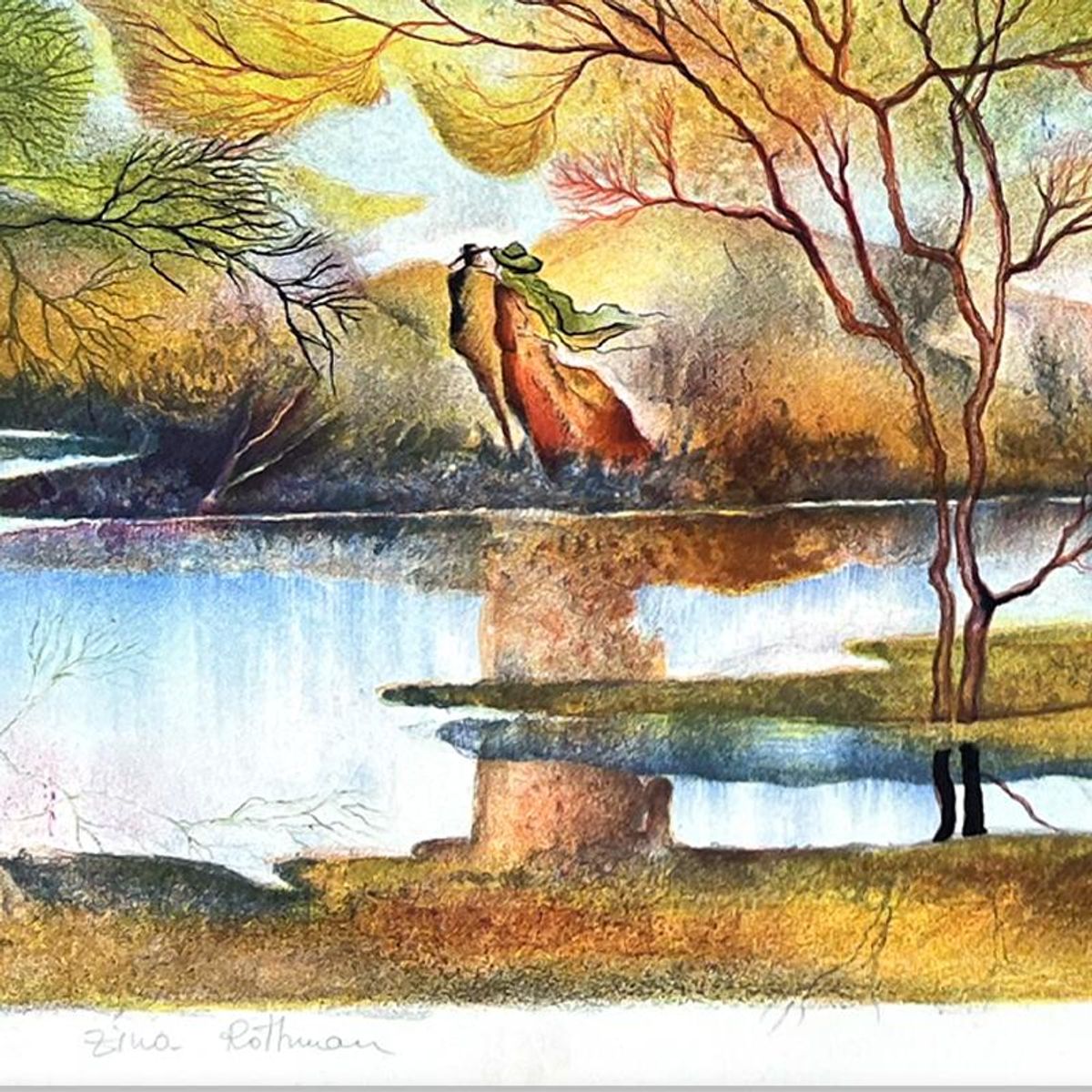 Zina Roitman, Limited Edition Serigraph, Hand Signed and Numbered, Letter of Authenticity.