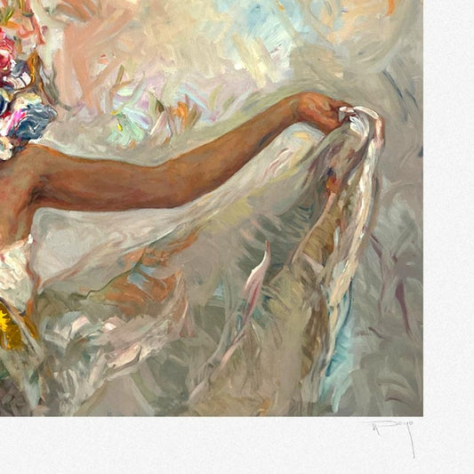 Royo, "Prima Luce" Limited Edition Printer's Printer's Proof Serigraph (25" x 45"), Numbered and Hand Signed with Letter of Authenticity.