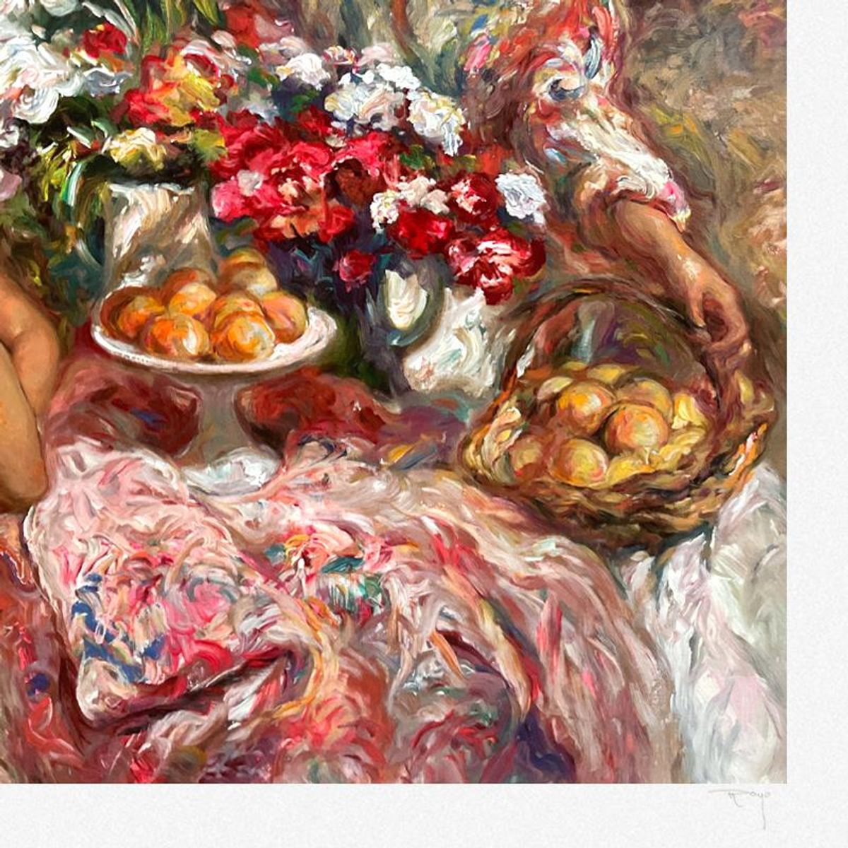 Royo, "Adorando La Mesa" Limited Edition Printer's Proof Serigraph (29" x 36"), Numbered and Hand Signed with Letter of Authenticity.