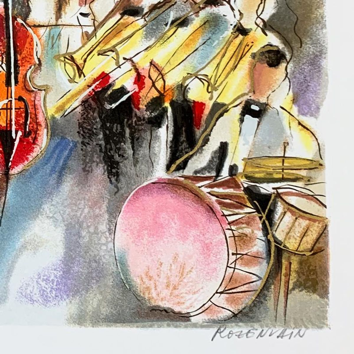 Michael Rozenvain, Hand Signed Limited Edition Serigraph on Paper with Letter of Authenticity.