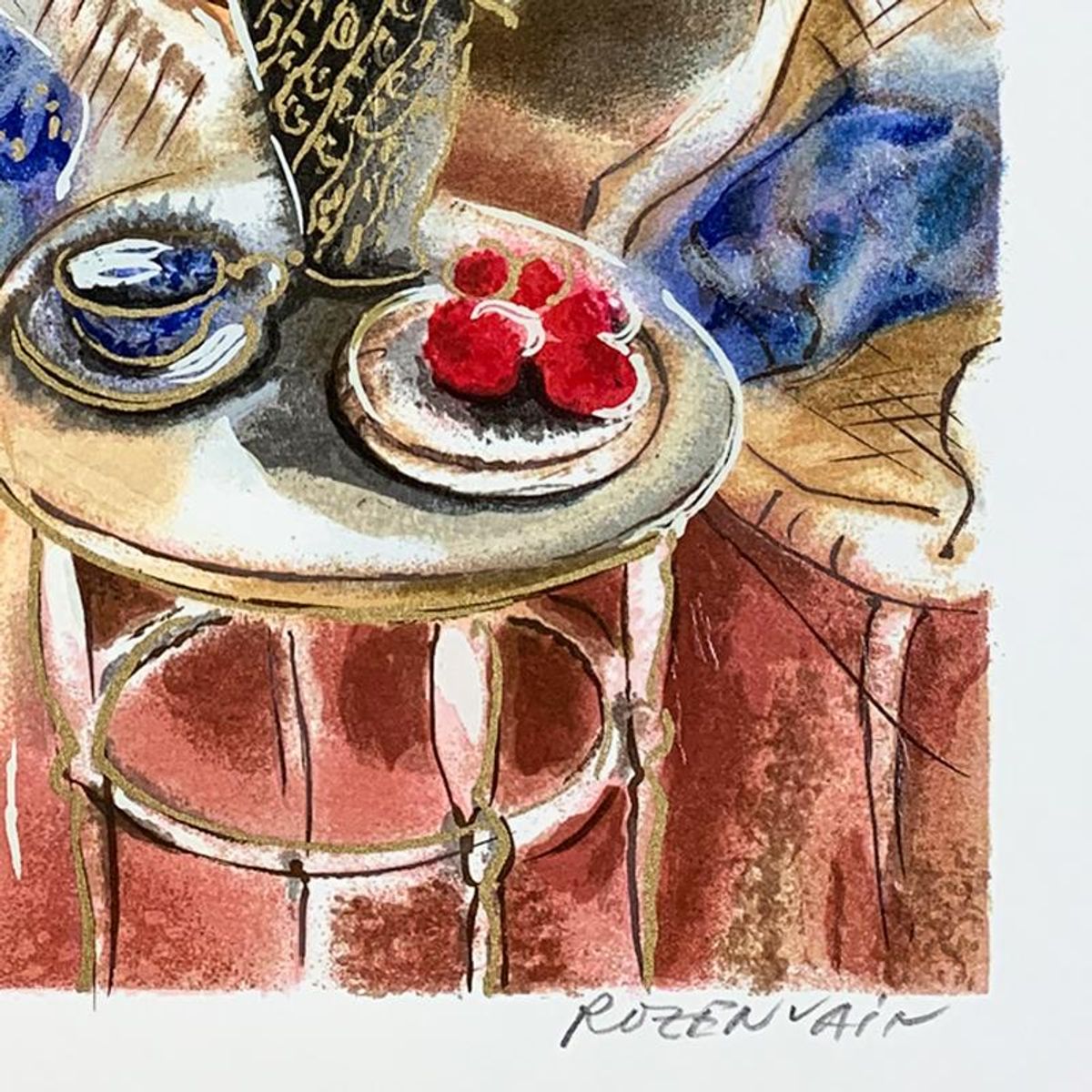 Michael Rozenvain, Hand Signed Limited Edition Serigraph on Paper with Letter of Authenticity.