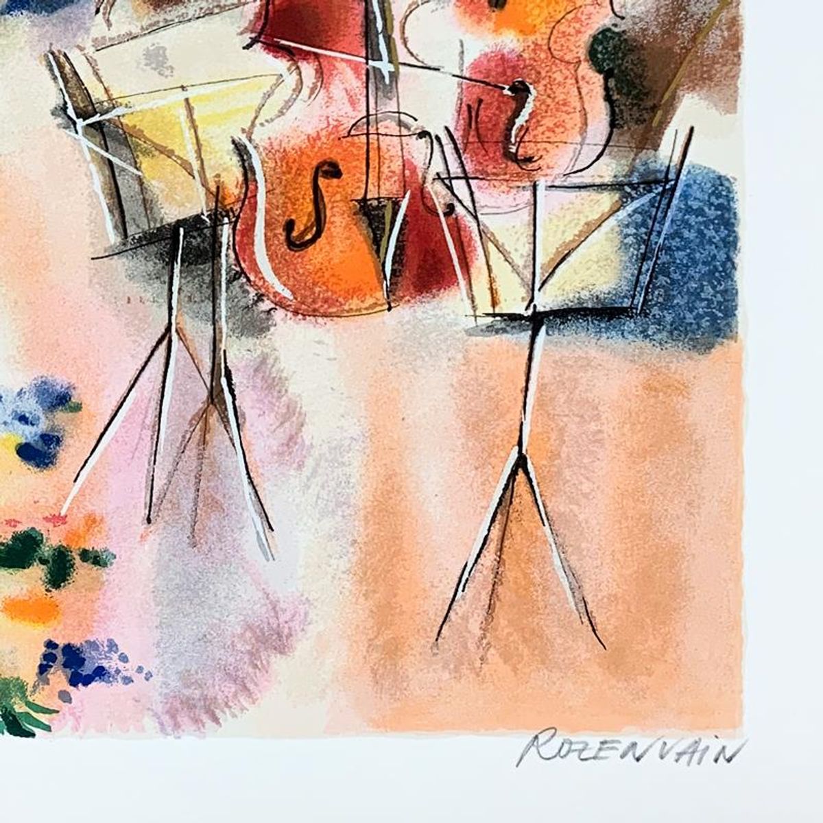 Michael Rozenvain, Hand Signed Limited Edition Serigraph on Paper with Letter of Authenticity.