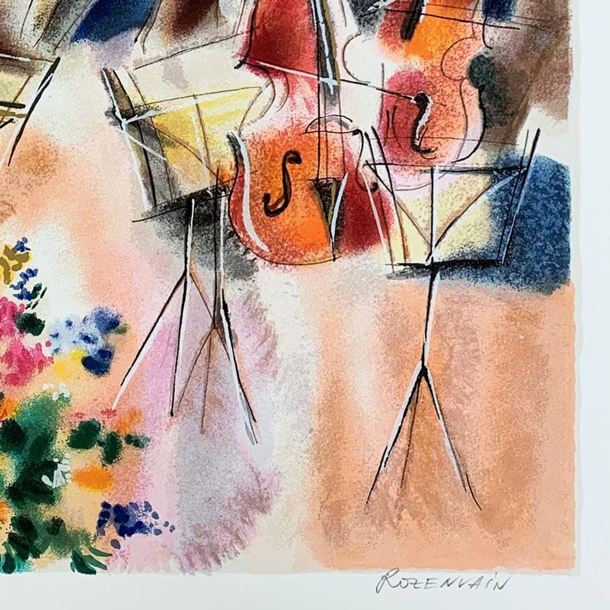 Michael Rozenvain, Hand Signed Limited Edition Serigraph on Paper with Letter of Authenticity.