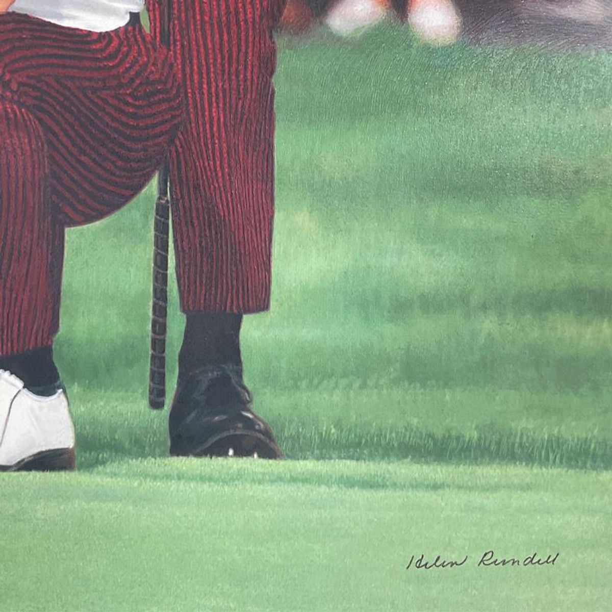 Helen Rundell, "The King and the Golden Bear II" Limited Edition Printer's Proof Serigraph on Clayboard, Numbered and Hand Signed with Letter of Authenticity