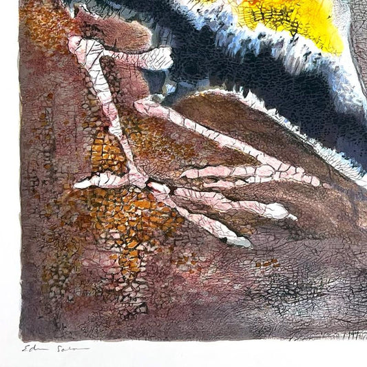 Edwin Salomon (1935-2014), "Two Roosters" Limited Edition Serigraph, Hand Signed and Numbered; Letter of Authenticity.