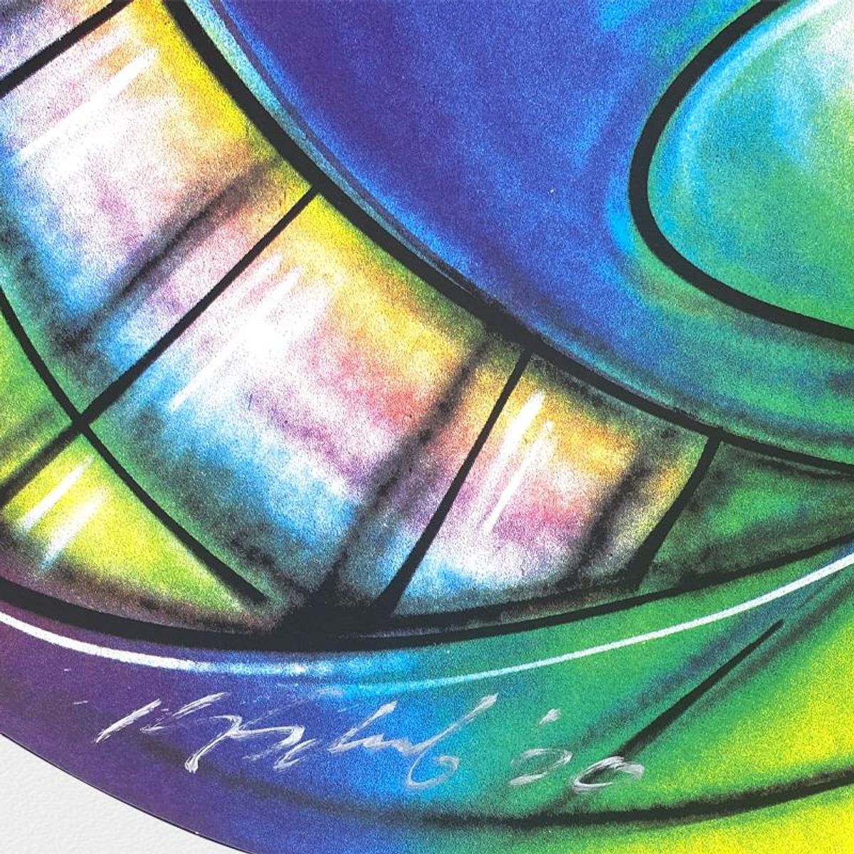 Kenny Scharf, "Kalorzi" Framed Limited Edition Silkscreen, Numbered and Hand Signed with Letter of Authenticity.