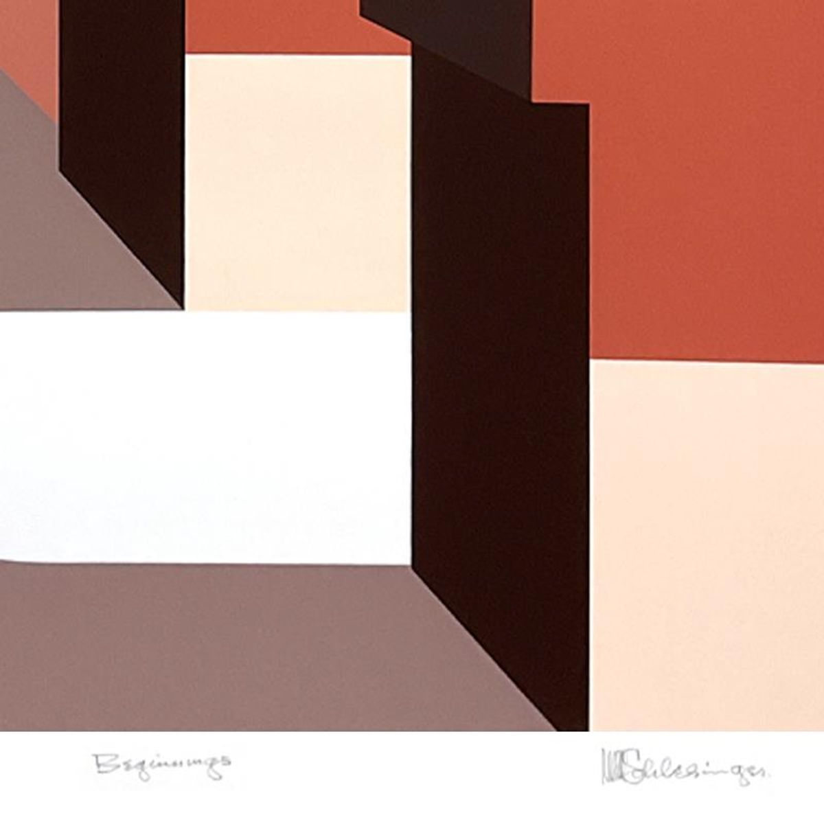 William Schlesinger (1915-2011), "Beginnings" Limited Edition Serigraph, Numbered and Hand Signed with Letter of Authenticity