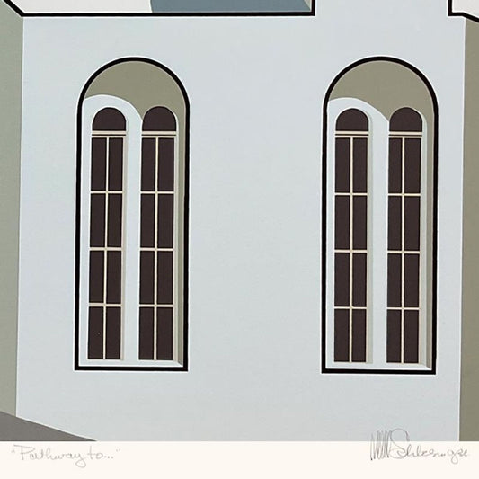 William Schlesinger (1915-2011), "Pathway To" Limited Edition Serigraph, Numbered and Hand Signed with Letter of Authenticity