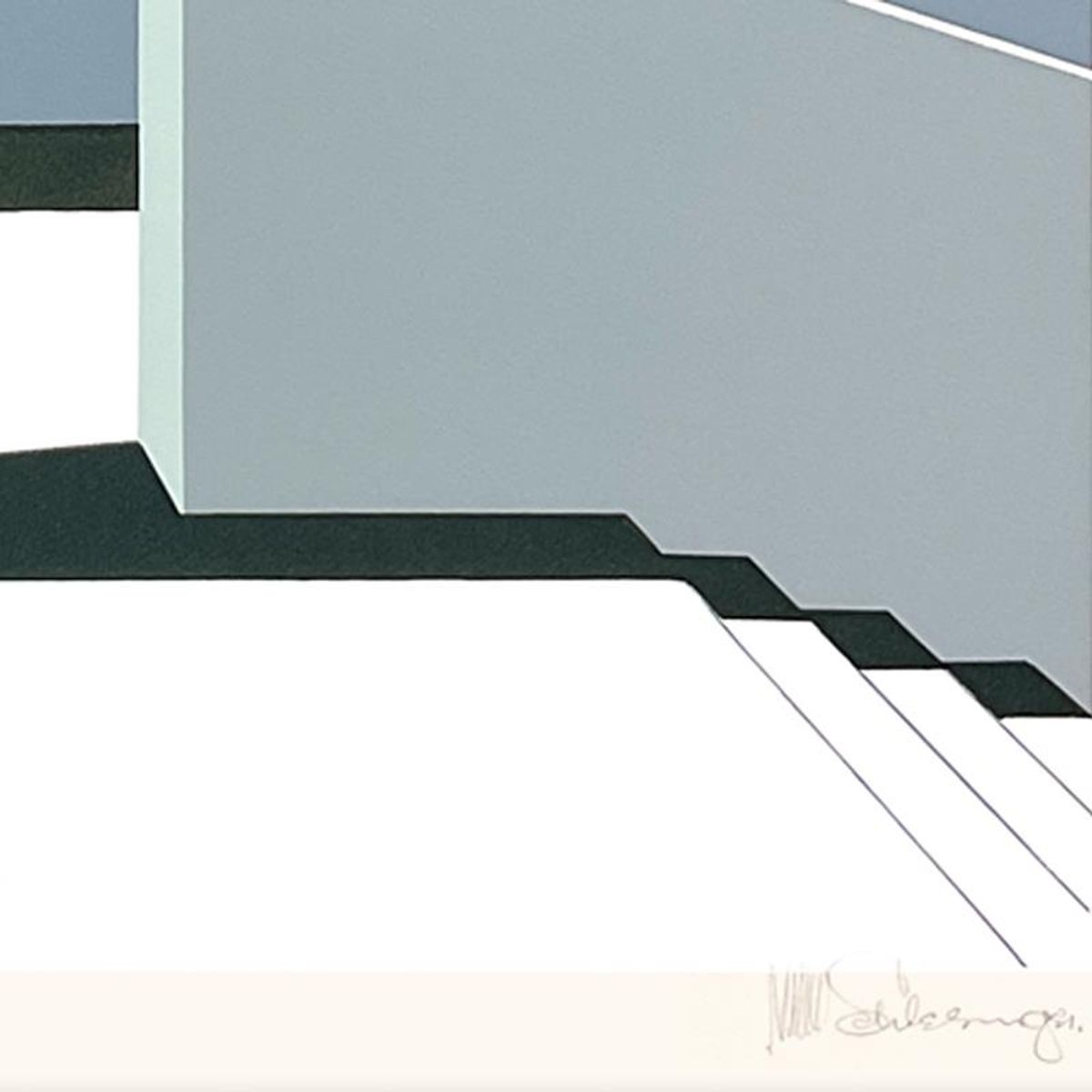 William Schlesinger (1915-2011), "Interlude" Limited Edition Serigraph, Numbered and Hand Signed with Letter of Authenticity