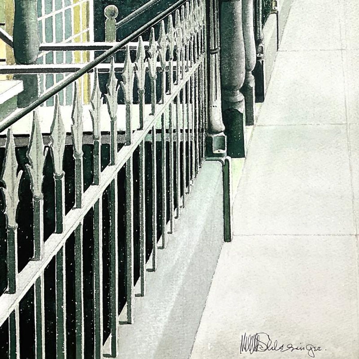 William Schlesinger (1915-2011), "Union Street" Limited Edition Serigraph, Numbered and Hand Signed with Letter of Authenticity