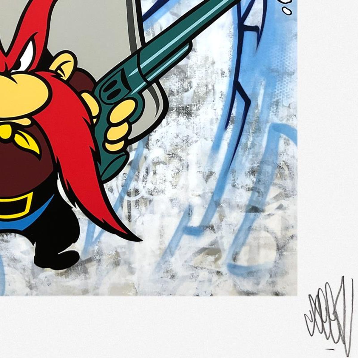 Seen, "Yosemite Sam" Limited Edition, Numbered and Hand Signed with Letter Authenticity