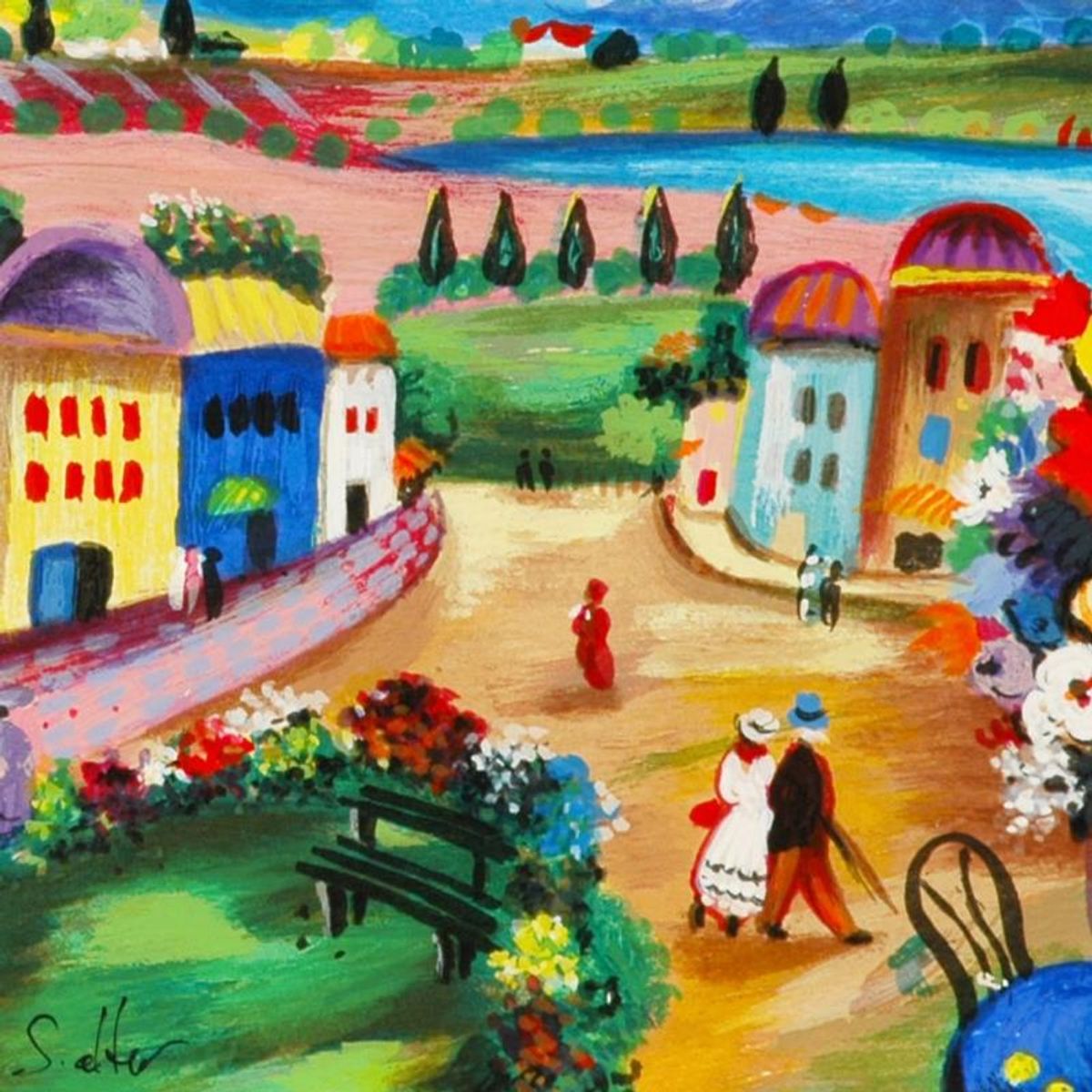 Shlomo Alter (1936-2021), "Spring Day" Limited Edition Serigraph, Numbered and Hand Signed with Letter of Authenticity.
