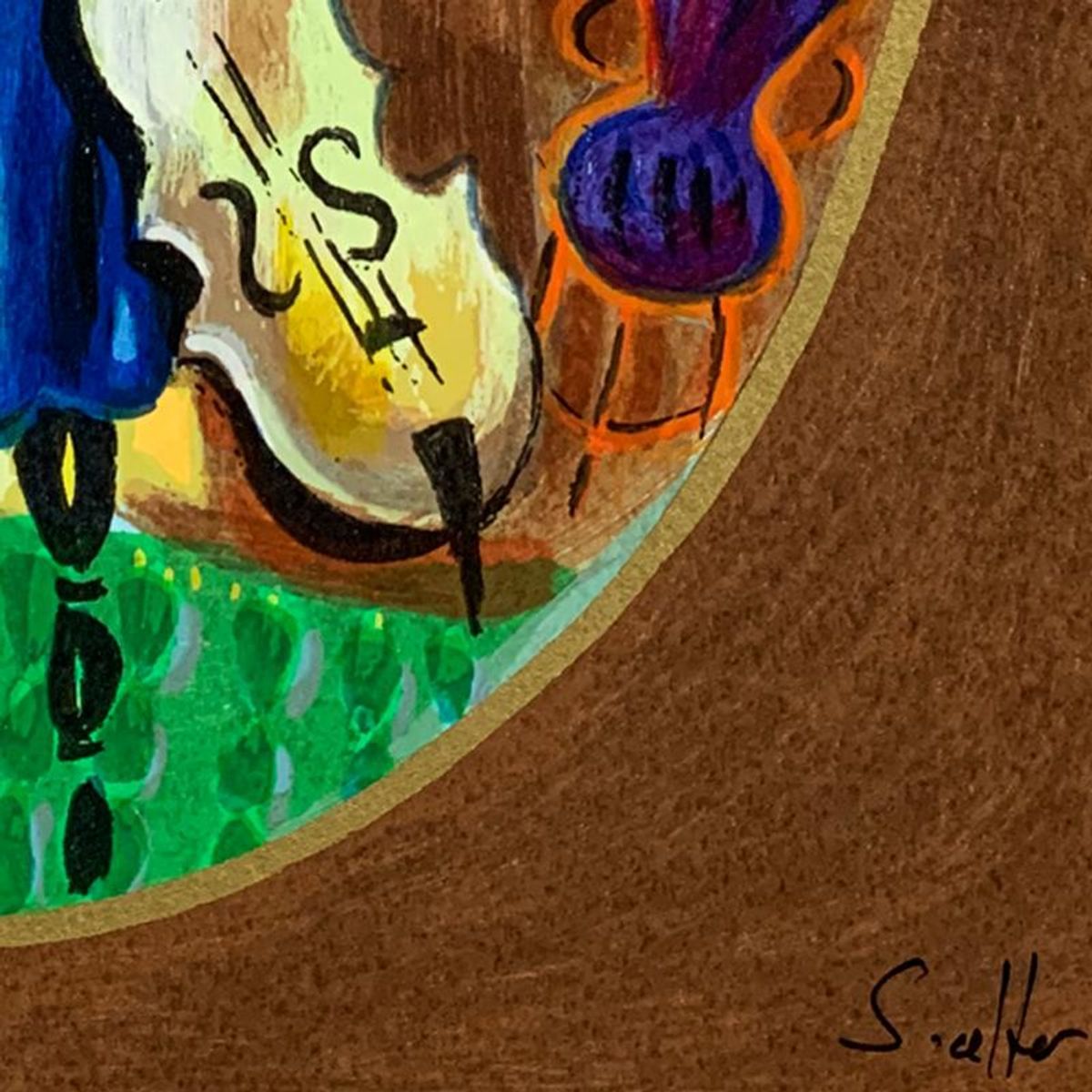 Shlomo Alter (1936-2021), "Balcony Flowers" Hand Signed Limited Edition Serigraph on Paper with Letter of Authenticity.