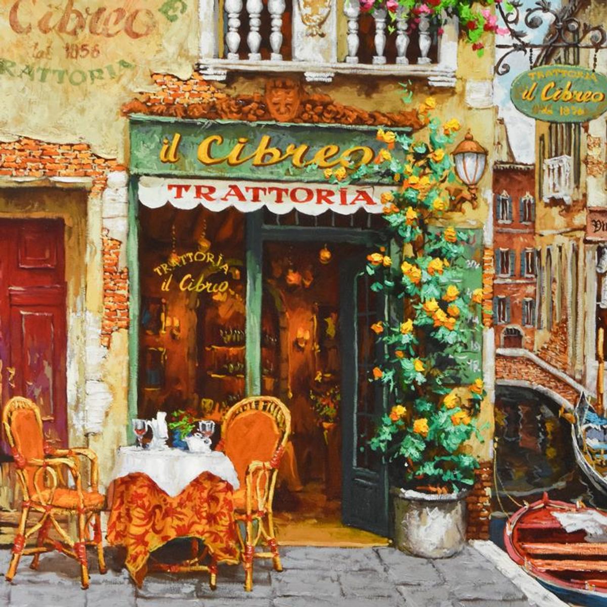 Viktor Shvaiko, "Il Cibero" Hand Embellished Limited Edition on Canvas, Numbered and Hand Signed with Letter of Authenticity.