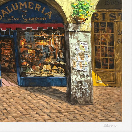 Viktor Shvaiko, "Colors of Italy (White)" Limited Edition Printer's Proof Serigraph (28" x 42"), Numbered and Hand Signed with Letter of Authenticity.