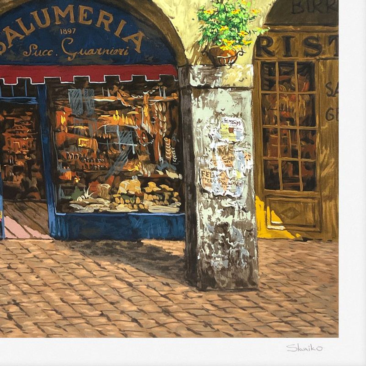 Viktor Shvaiko, "Colors of Italy (White)" Limited Edition Printer's Proof Serigraph (28" x 42"), Numbered and Hand Signed with Letter of Authenticity.