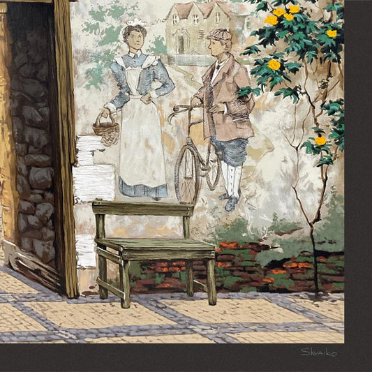 Viktor Shvaiko, "Via Leccosa (Black)" Limited Edition Printer's Proof Serigraph (26" x 46"), Numbered 1/1 and Hand Signed with Letter of Authenticity.