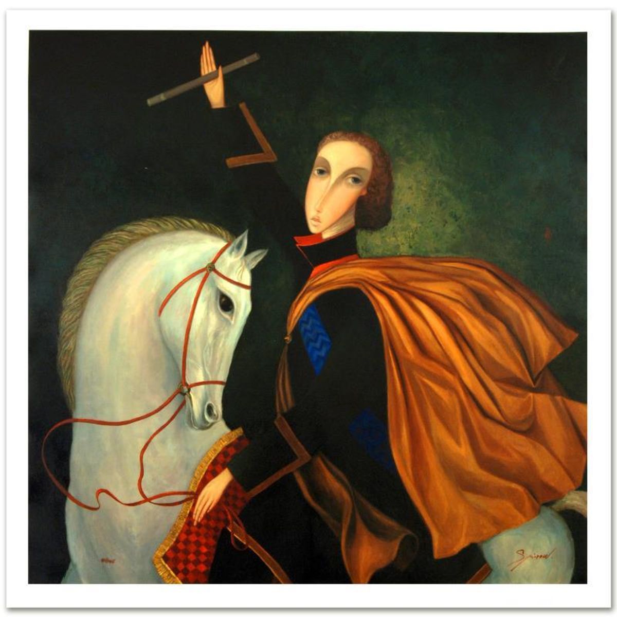 Sergey Smirnov (1953-2006), "Peter The Great: Emperor" Limited Edition Mixed Media on Canvas (36" x 36"), Numbered and Hand Signed by Smirnov. Includes Certificate of Authenticity.