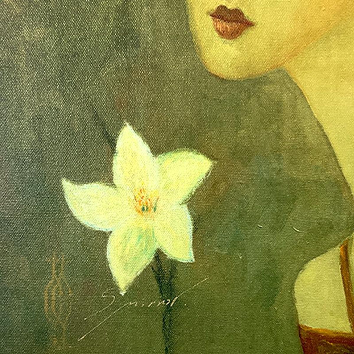 Sergey Smirnov (1953-2006), "Natalia" Limited Edition Mixed Media on Canvas, Numbered and Hand Signed with Letter of Authenticity.