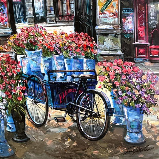 Vadik Suljakov, "Passage Remee-Ponty" Hand Embellished Limited Edition Printer's Proof on Canvas (30" x 40"), Numbered Inverso and Hand Signed with Letter of Authenticity.