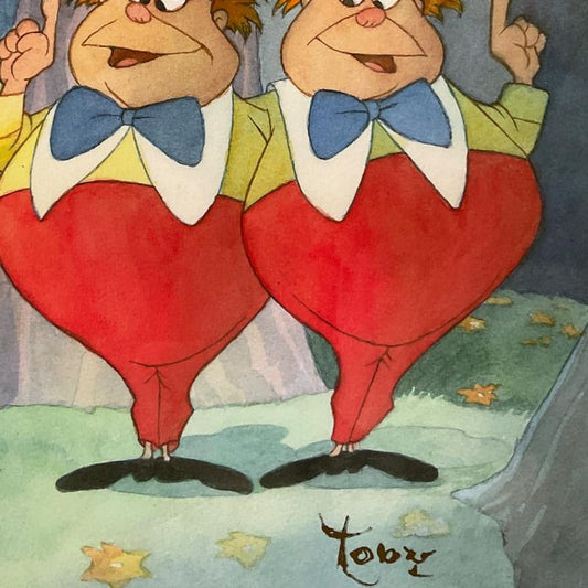 Toby Bluth (1940-2013), "Contrarywise" Framed Limited Edition from Disney Fine Art, Numbered and Hand Signed with Letter of Authenticity