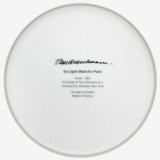 Tom Wesselmann (1931-2004), "Nude (1965)" Framed Limoges Porcelain Plate.
