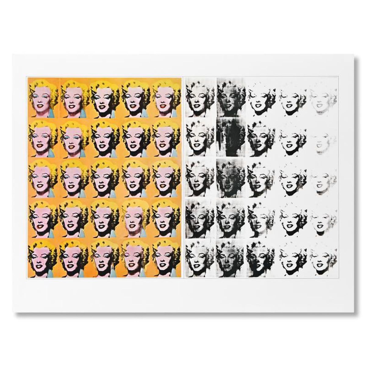 Andy Warhol (1928-1987), "Marilyn Monroe" Poster on Paper from the Edward Weston Collection and Letter of Authenticity