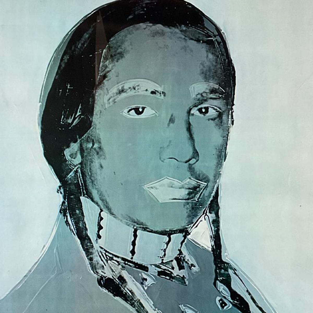Andy Warhol (1928-1987), "The American Indian Series (Red)" Framed Vintage Poster (33" x 51") from Ace Gallery (1976) with Letter of Authenticity.