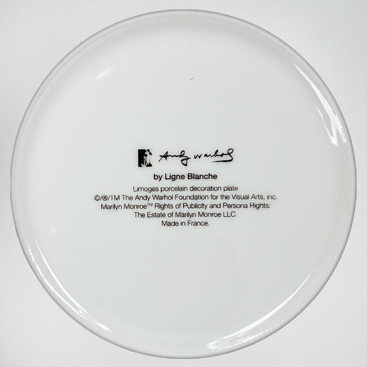 Andy Warhol (1928-1987), "Marilyn (Pink)" Framed Limoges Porcelain Plate.