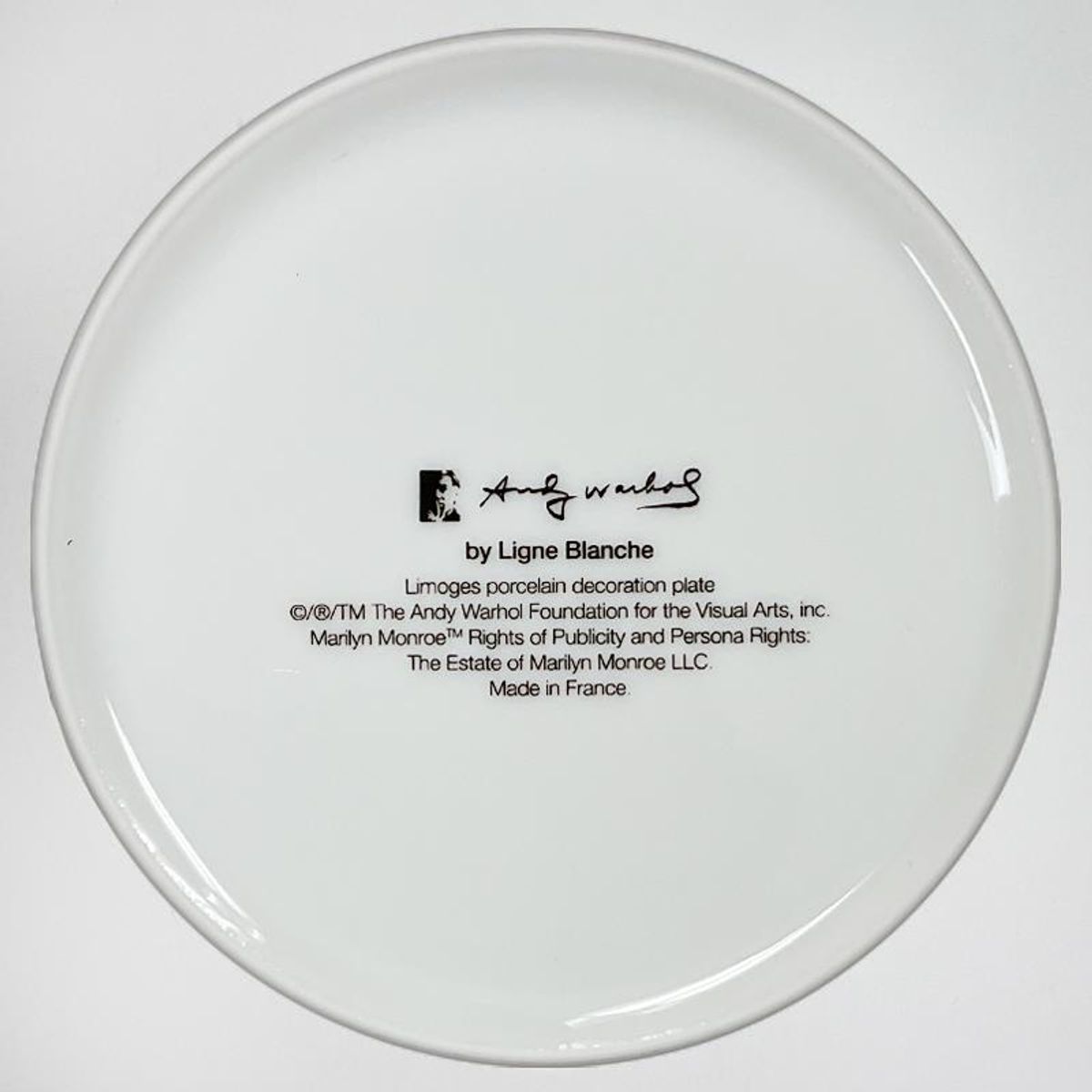 Andy Warhol (1928-1987), "Marilyn (Purple)" Framed Limoges Porcelain Plate.