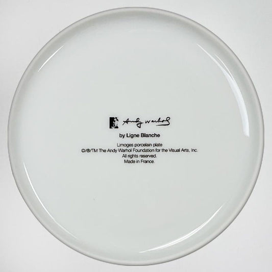 Andy Warhol (1928-1987), "Flowers" Framed Limoges Porcelain Plate.