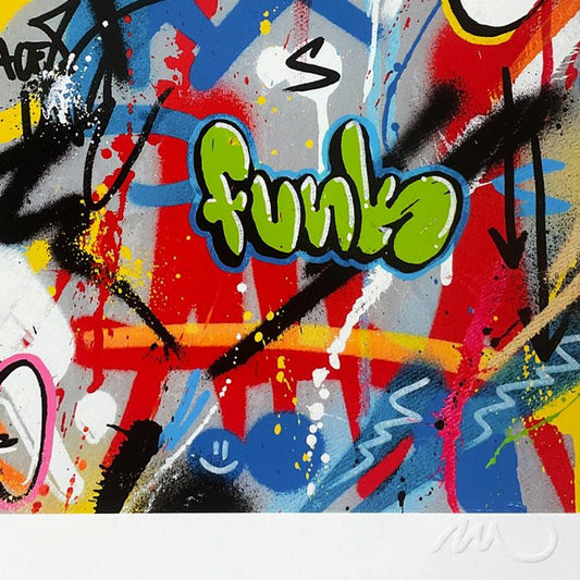 Martin Whatson, "Sneak Peek" Framed PP Silkscreen with Certificate of Authenticity.