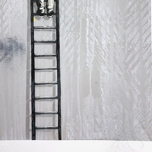 Martin Whatson, "The Crack" Framed PP Silkscreen with Certificate of Authenticity.