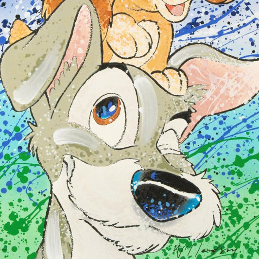 David Willardson, "Hair of the Dog" Hand Signed Limited Edition Disney Serigraph with Letter of Authenticity.