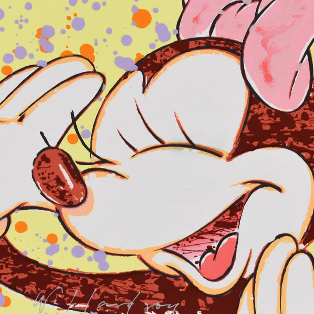 David Willardson, "Funny Business" Hand Signed Limited Edition Disney Serigraph with Letter of Authenticity.