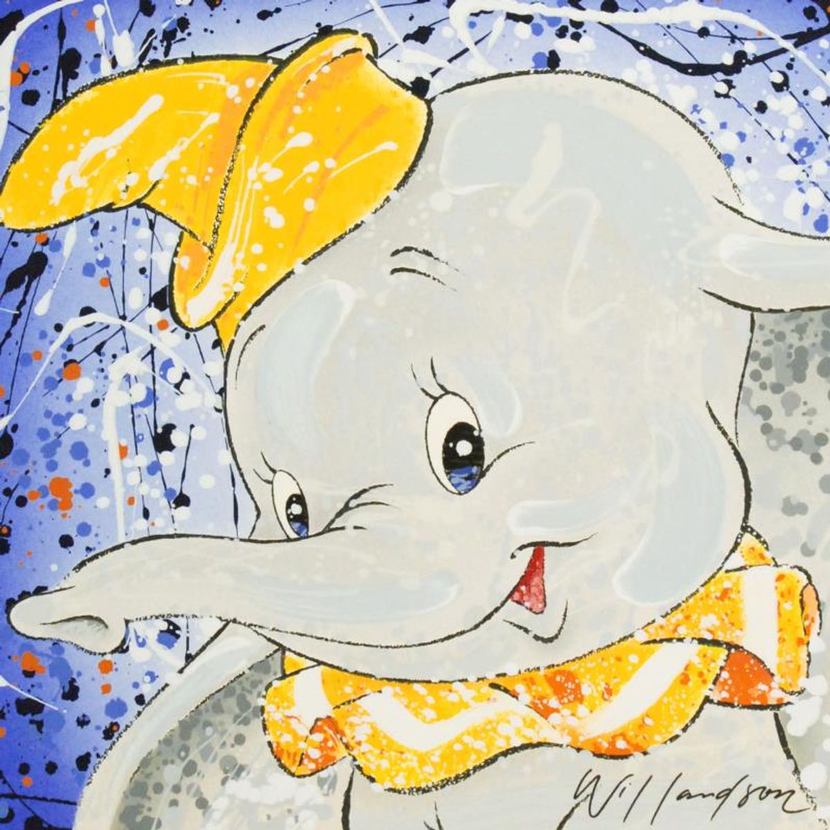 David Willardson, "Keep It Under Your Hat" Hand Signed Limited Edition Disney Serigraph with Letter of Authenticity.